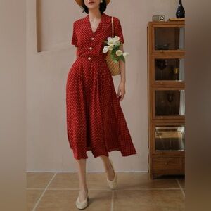 Red Polka Dot Dress